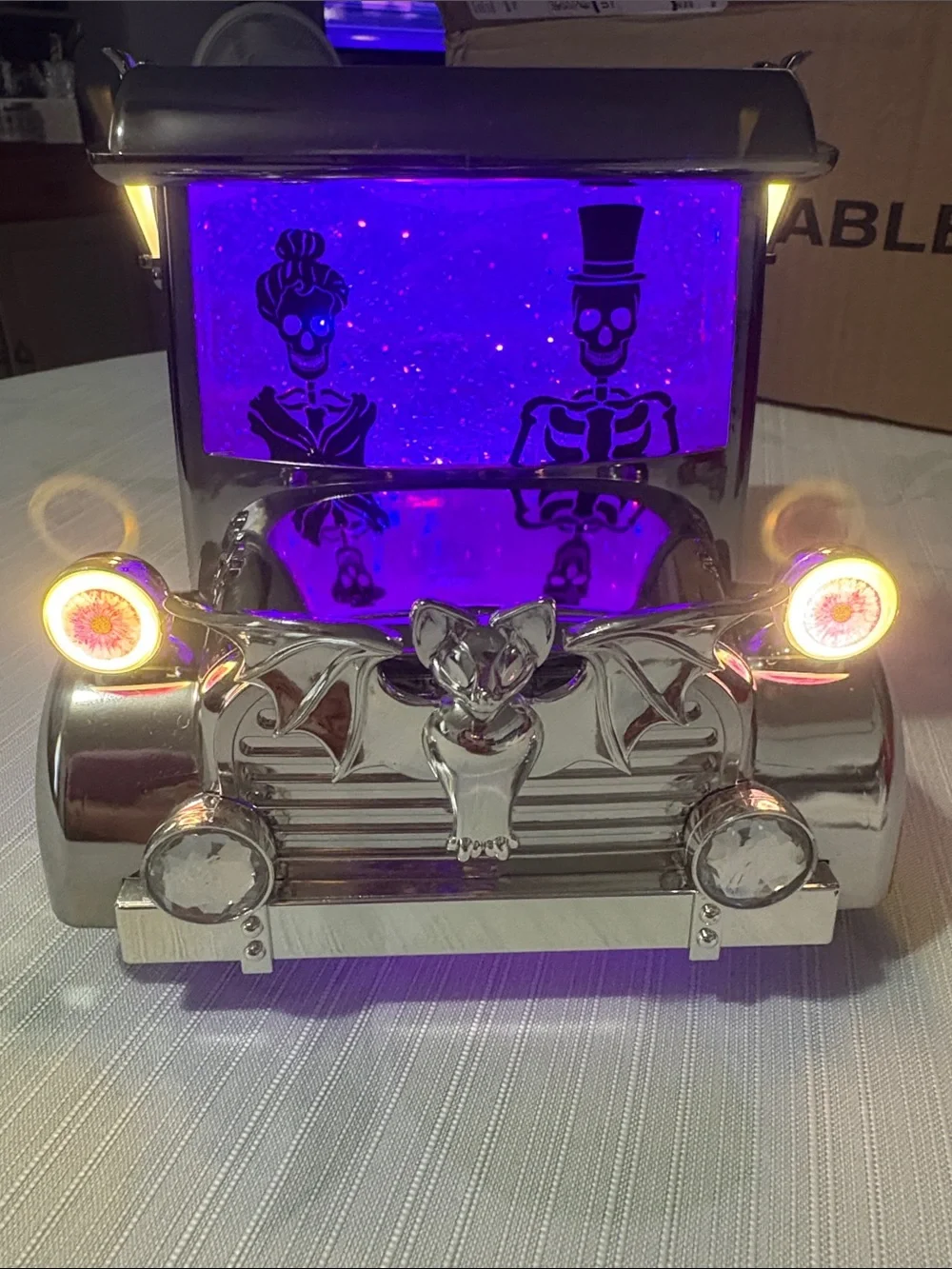 Bath & Body Works Silver and Purple Gothic Candle Holder